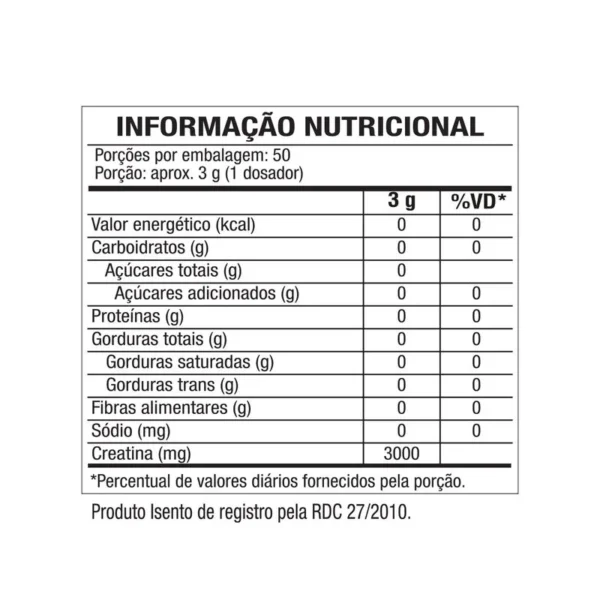 creatina monohidratada Turbo 300g - Imagem 2